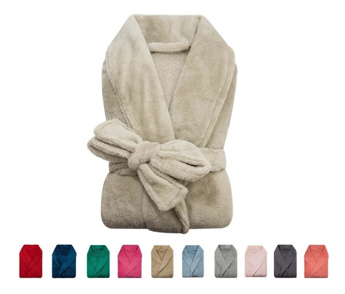 Kimono Microfibra Plush Várias Cores Adulto Para Frio Camesa