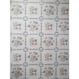 Papel Adesivo Contact Diversas Estampas 1m X 45cm Cor Flores Brancas