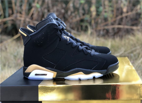 Zapatillas Nike Retro Jordan 6 Negro /dorado 