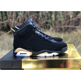 Zapatillas Nike Retro Jordan 6 Negro /dorado 