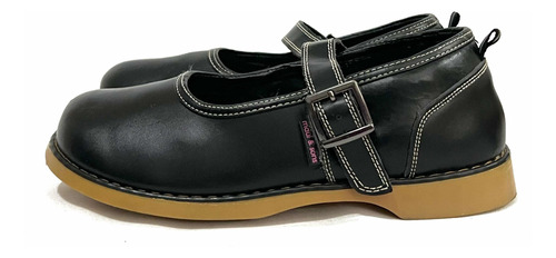 Zapato Escolar De Cuero Marca Maui&sons N*36 Negro Usado