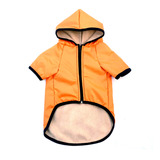 Campera Impermeable Abrigada Forrada Polar Perro Capucha (p)