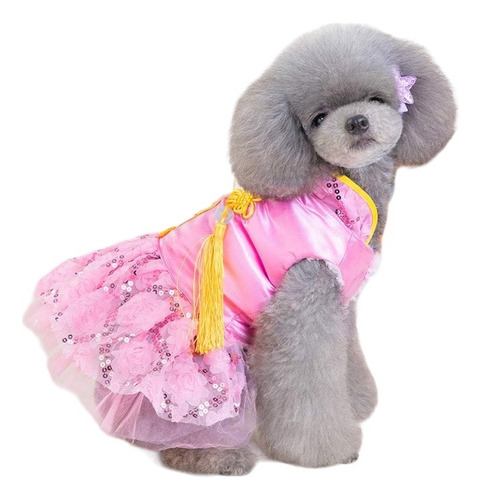 Vestido Disfraz Mascota Perro Gato Kimono Estilo Oriental 