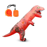 Disfraz Inflable De Dinosaurio Para Halloween, Color Rojo, T