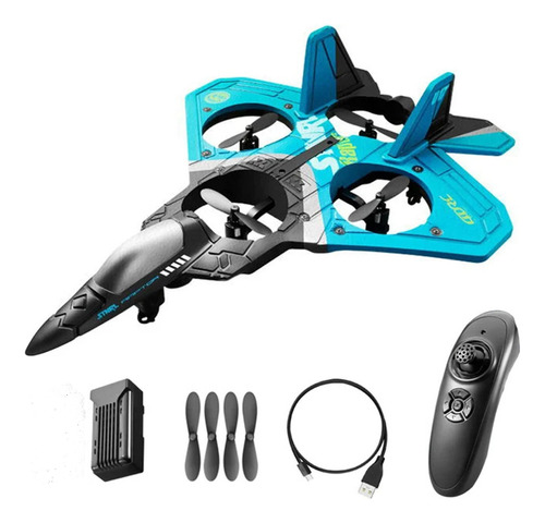 D V17 Drone Glider Fighter Modelo Control Remoto Plan De Jug