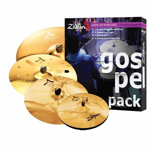Set 5 Platillos Zildjian Ac0801g Custom Gospel Mastersound 