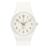 Reloj Swatch Mujer So28w106-s14 Classic White Bishop Color De La Malla Blanco Color Del Bisel Blanco Color Del Fondo Blanco