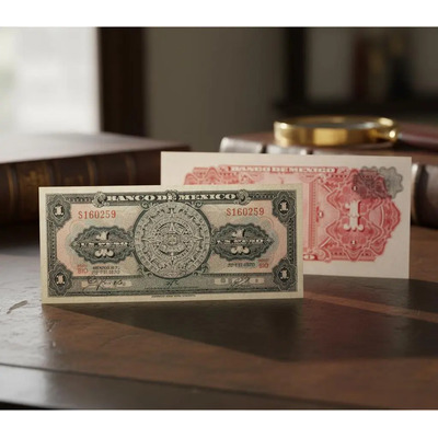 Billete 1 Un Peso Calendario Azteca  Nuevo Unc X Pieza | MercadoLibre