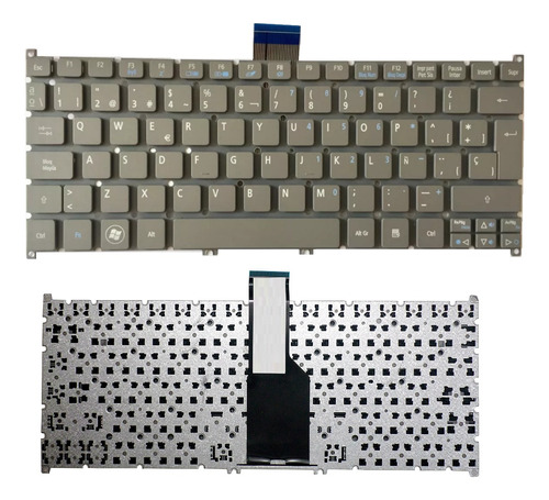 Teclado One 756 725 Acer Aspire S3 S3-391 S3-951 Gris Españo