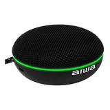 Speaker Portátil Caixa De Som Aiwa Awf20 Bluetooth Microfone Cor Preto