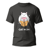 Polera Cat Mom - Moda Mujer Juvenil Nacional - Gatos Mamá