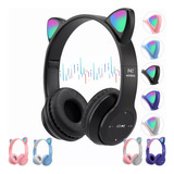 Mz P47 Auriculares Bluetooth Luminoso Gato Diadema Niños