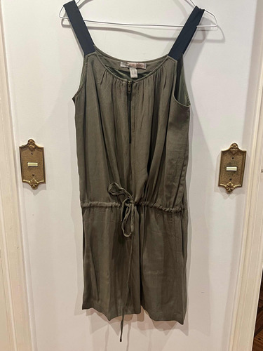 Vestido Forever21 Color Verde Militar Talle Xs