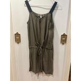 Vestido Forever21 Color Verde Militar Talle Xs