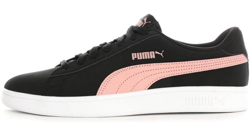 Tenis Puma Clásico Piel Smash Dama V2 Blanco/rosa 