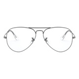 Armação Para Grau Aviador Ray-ban Rb 6489 58mm - Metal