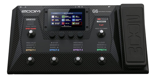 Procesador Multi-efectos De Guitarra Zoom G6 Pantalla