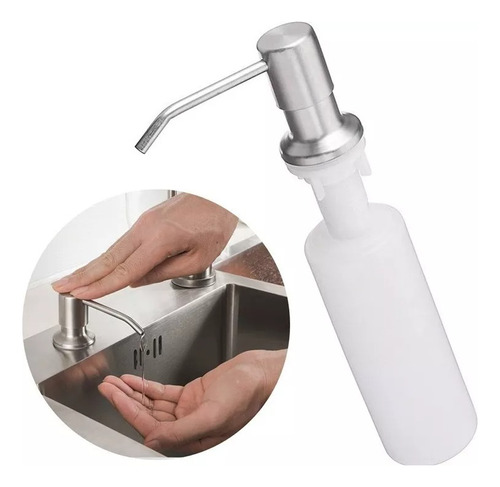 Dispenser Detergente Porta Sabonete Liquido Embutir Inox