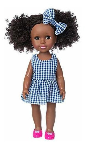 Zita Element Muñeca Negra De Niña De 14.5 Pulgadas Muñeca Ne