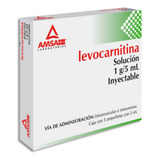 Levocarnitina Inyectable 1 G / 5 Ml Caja Con 5 Ampolletas