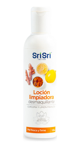 Sri Sri Loción Limpiadora Desmaquillante Limón Y Cúrcuma