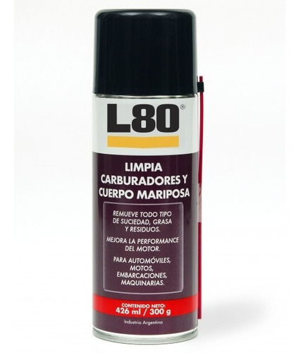 Limpia Carburadores Y Cuerpo Mariposa W80 Aerosol 426ml