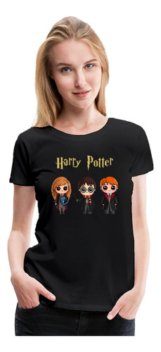 Polera Estampada Harry Potter Amigos Moda Mujer Niña
