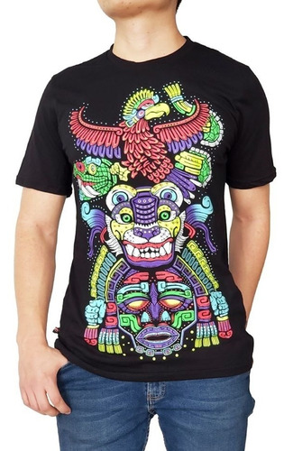 Playera Larva Dios Azteca Trip