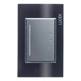 Placa Cristal Negro 1 Interruptor Escalera 3mod Lucek B52975 Corriente Nominal 16 A Voltaje Nominal 250v