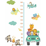 Régua Medidora De Crescimento Infantil Safari Colorido Rg226