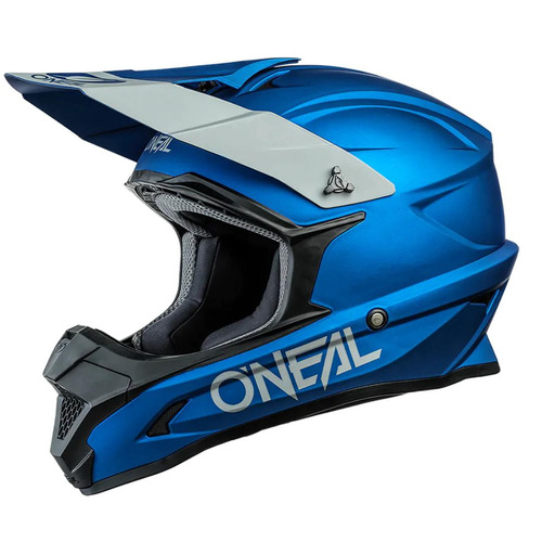 Casco Oneal 1 Series Solid Azul Motocross Enduro Tamaño Del Casco L (59-60 Cm)