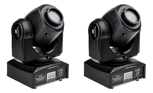 Kit 2 Moving Head Spot Led 60w 8 Cores 8 Gobo Com Dmx Strobo 100~240v