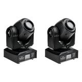 Kit 2 Moving Head Spot Led 60w 8 Cores 8 Gobo Com Dmx Strobo 100~240v