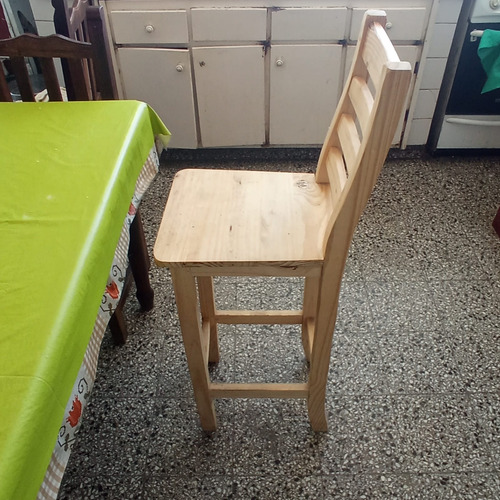 Taburete X Banqueta Para Barra Madera Pino Alta Silla