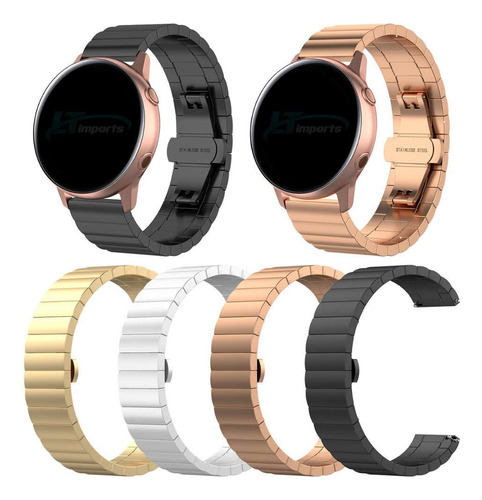 Pulseira 20mm Metal Para Samsung Galaxy Watch Active 2 44mm