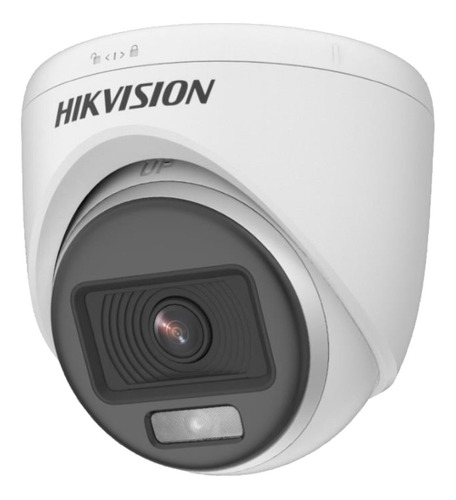 Camara Seguridad Domo Colorvu Hikvision 2mp Color 24/7 Metal