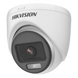 Camara Seguridad Domo Colorvu Hikvision 2mp Color 24/7 Metal