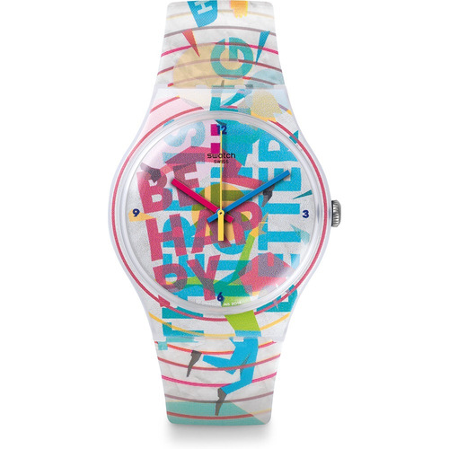 Reloj Swatch Go Happy Suoz196 | Original Envío Gratis