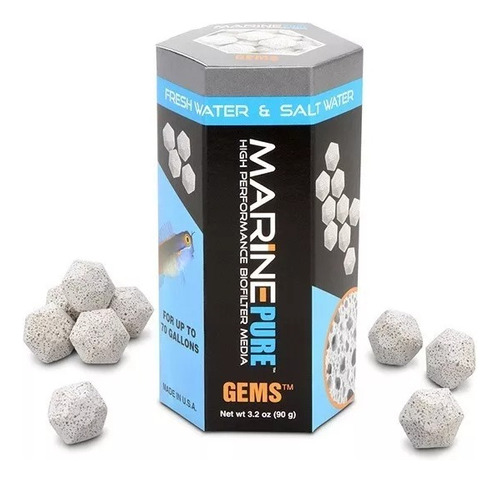 Canutillos De Ceramica Gemas Filtrantes Marine Pure 90gr