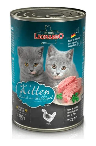 Leonardo Lata Alimento Kitten 400gr