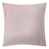 Funda De Cojín En Forma De X Pillow, Color Oro Rosa, Decorac