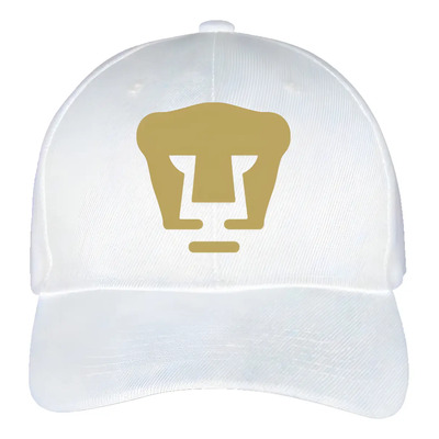 Gorra Pumas Unam Ajustable Hombre Mujer Logo Dorado Color Blanco Diseño De La Tela Liso Talla Unit | Meses sin interés