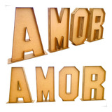 Letras Amor Caixa Alta Personalizada Casamento 1,6mx60cm