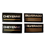 Par Emblemas Laterales De Chevrolet Cheyenne Y Silverado