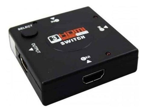 Hub Switch Chaveador Divisor Hdmi 3em1 Full Hd Definição