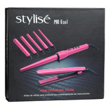 Kit Profesional Stylise Ferro 5 Puntas+plancha Rosa Nuevo