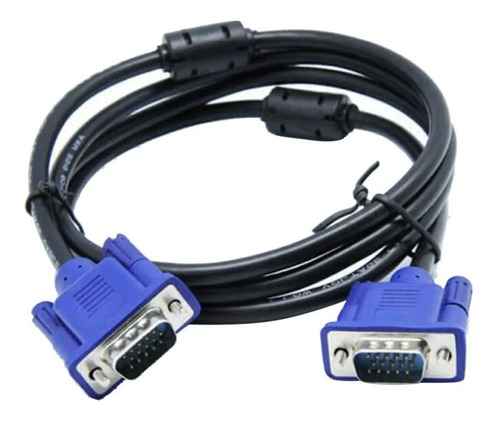 Cable Vga 3 Metros Mts Monitor Video Con Filtro De Ferrite