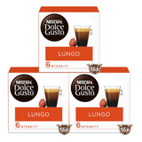 Nescafé Dolce Gusto Café Lungo 3 Cajas De 16 Unidades