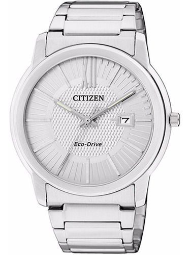 Reloj Citizen Sport Eco- Drive Acero Inox Aw1210-58a Color De La Correa Plateado Color Del Bisel Plateado Color Del Fondo Plateado