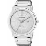 Reloj Citizen Sport Eco- Drive Acero Inox Aw1210-58a Color De La Correa Plateado Color Del Bisel Plateado Color Del Fondo Plateado